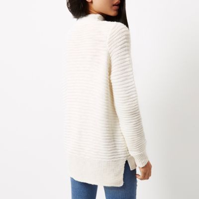 Cream choker knit cable knit jumper